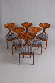 Židle biedermeier 5 ks Židle biedermeier 5 ks